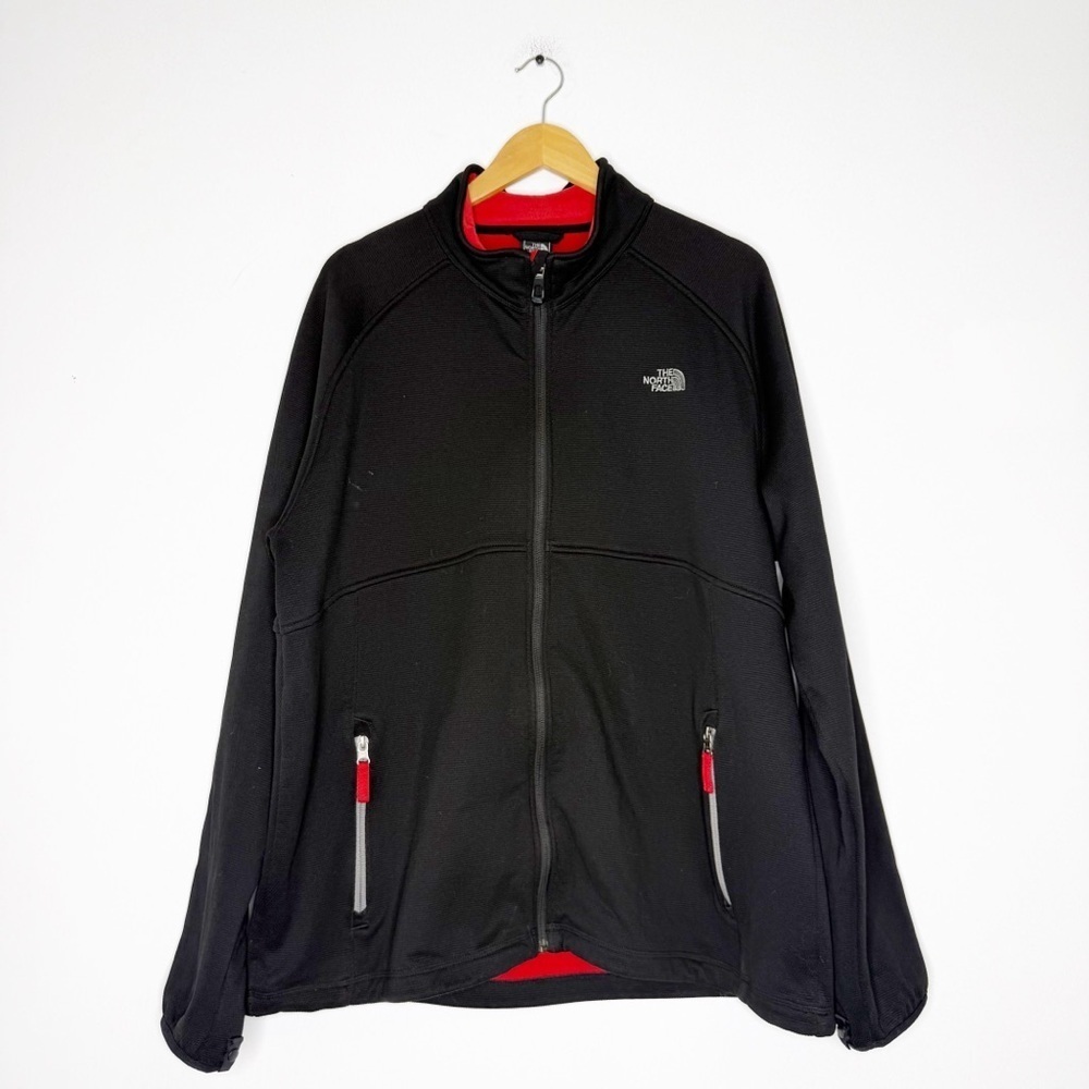 The North Face TKA Stealth Full-Zip Jacket Black Red Men’s XXL